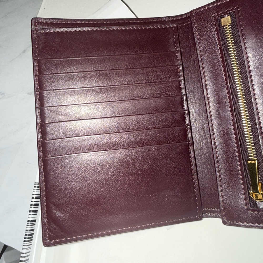 Céline Leather Wallet – Burgundy - Picture 7 of 9